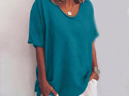 KATHIE - LOCKERES T-SHIRT MIT RUNDHALSAUSSCHNITT