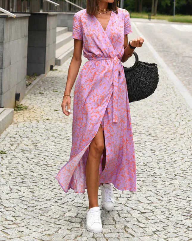 Jorlyn™ - Elegantes Kleid mit V-Ausschnitt und figurbetonter Passform