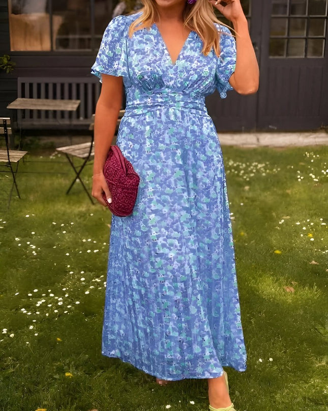 Erika™ - Stilvolles & Bequemes Blumenkleid