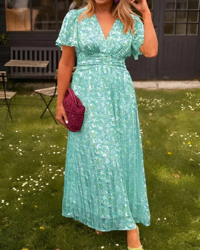 Erika™ - Stilvolles & Bequemes Blumenkleid