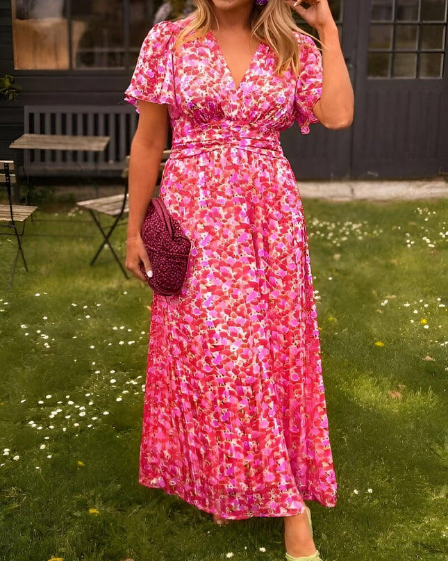 Erika™ - Stilvolles & Bequemes Blumenkleid