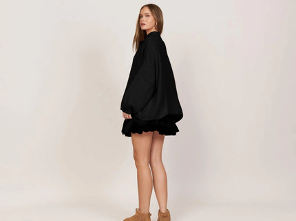 Bella | Übergroße Strick-Cardigan mit Goldknöpfen
