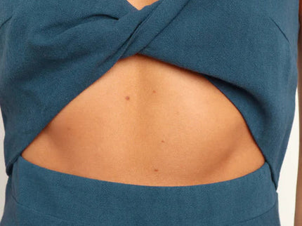 Midi-kleid Im Wickel-Stil