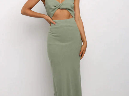 Midi-kleid Im Wickel-Stil