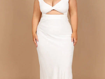 Midi-kleid Im Wickel-Stil