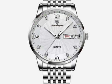 Herren Business Uhr aus Edelstahl