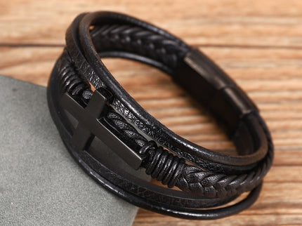 Nolan - Elegantes schwarzes Kreuzband für den modernen Mann
