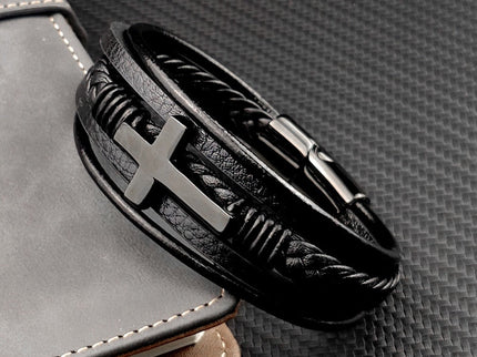 Nolan - Elegantes schwarzes Kreuzband für den modernen Mann