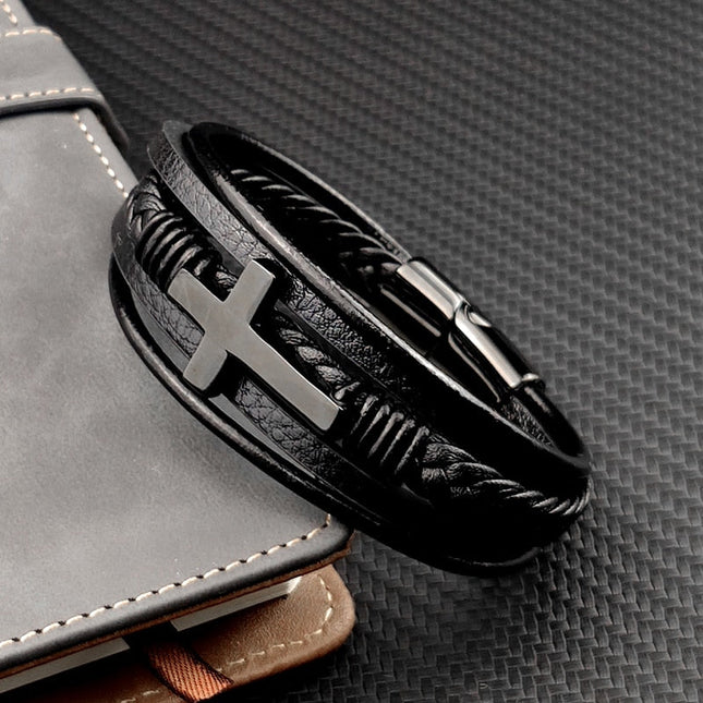 Nolan - Elegantes schwarzes Kreuzband für den modernen Mann