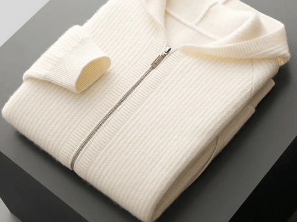 Sommerfeld | Merino Zip-Hoodie aus extra feiner Merinowolle