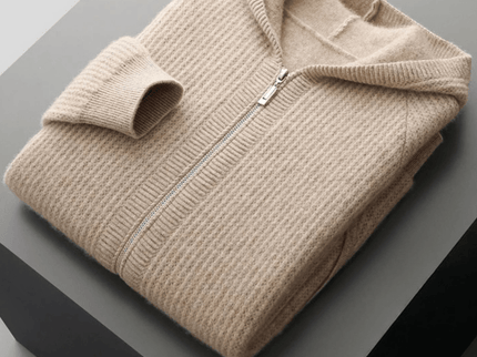 Sommerfeld | Merino Zip-Hoodie aus extra feiner Merinowolle