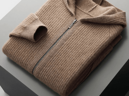 Sommerfeld | Merino Zip-Hoodie aus extra feiner Merinowolle