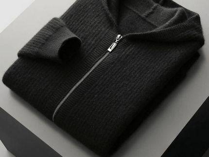 Sommerfeld | Merino Zip-Hoodie aus extra feiner Merinowolle
