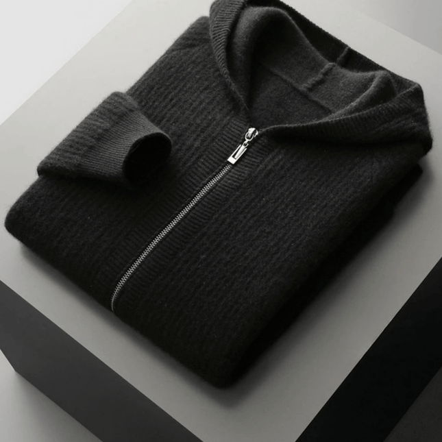 Sommerfeld | Merino Zip-Hoodie aus extra feiner Merinowolle