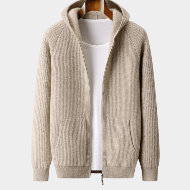 Sommerfeld | Merino Zip-Hoodie aus extra feiner Merinowolle