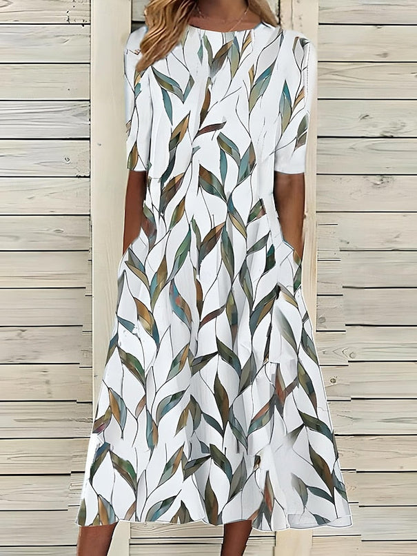 Sela™ – Sommerliches Midikleid mit elegantem Blumenprint