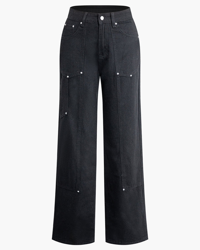 Weit geschnittene Jeans mit modernem Utility-Design