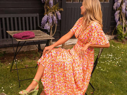 Erika™ - Stilvolles & Bequemes Blumenkleid