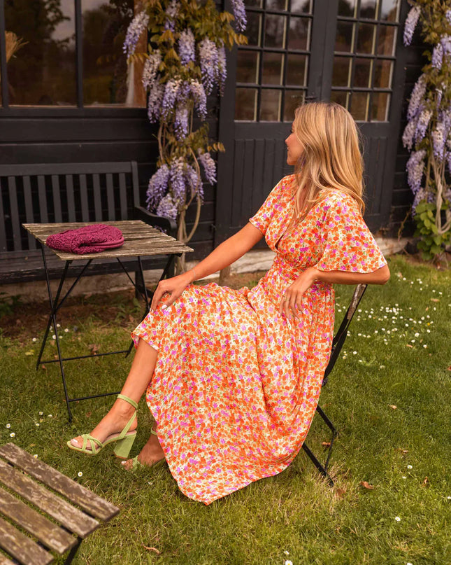 Erika™ - Stilvolles & Bequemes Blumenkleid