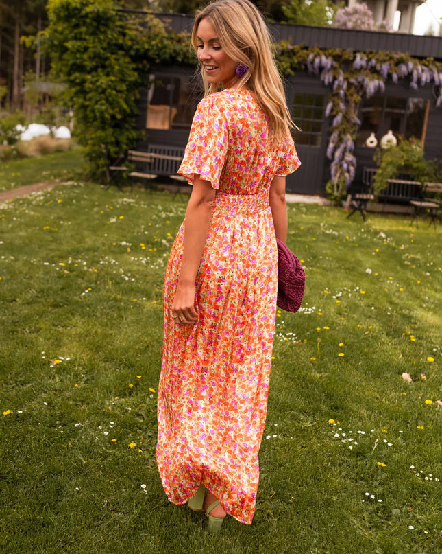Erika™ - Stilvolles & Bequemes Blumenkleid