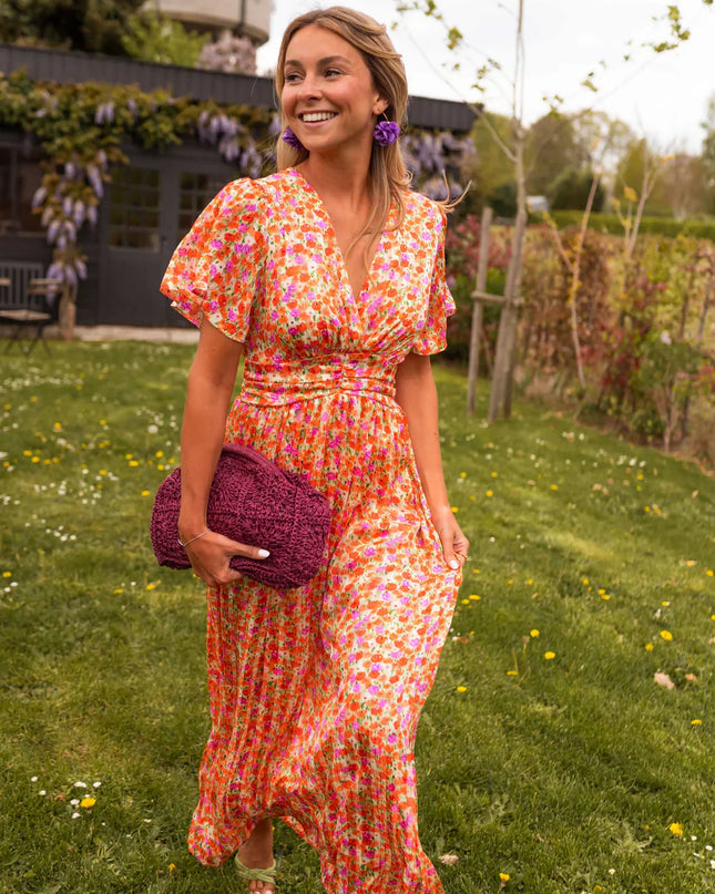 Erika™ - Stilvolles & Bequemes Blumenkleid