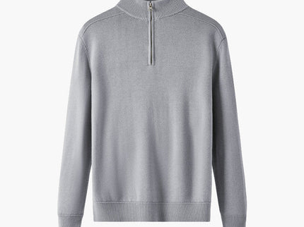 Weston | Half Zip Stehkragen Herrenpullover aus Merinowolle