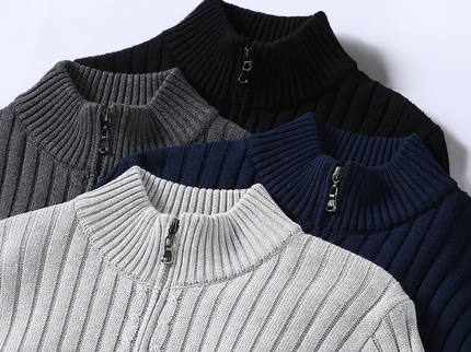 Ruben™ | Lässige Zip-Up Strickjacke