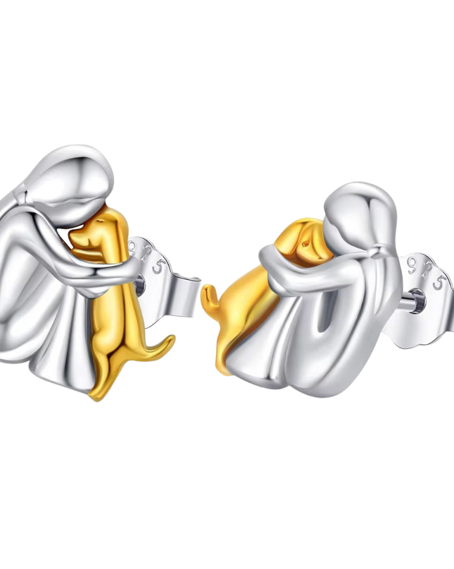 Leila™ | 925er Sterling Silber Ohrringe „Katzen-Ikone“