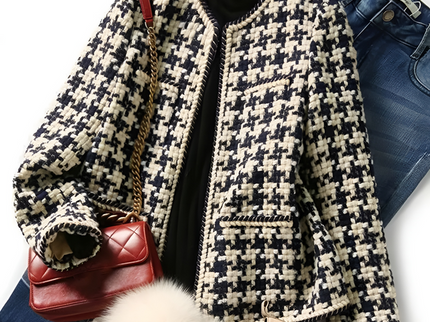 Stilvolle Vintage Tweed Jacke [Letzter Tag Rabatt]