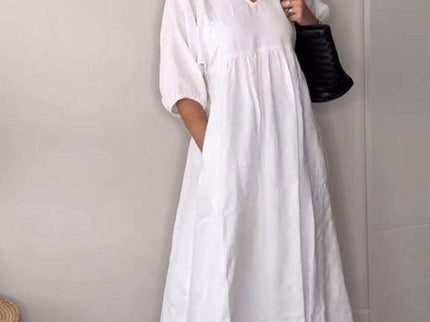 Willia™ – Bequemes, schickes Kleid mit V-Ausschnitt