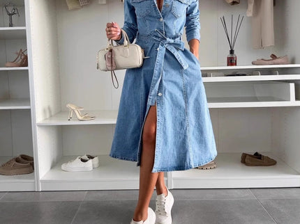 Jely™ – Maxikleid mit Langen Ärmeln