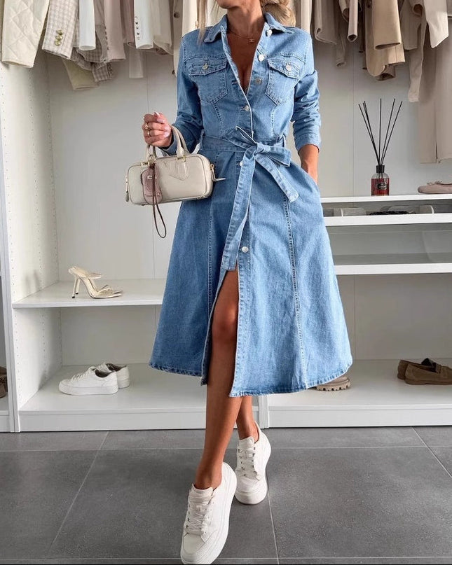 Jely™ – Maxikleid mit Langen Ärmeln
