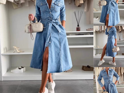 Jely™ – Maxikleid mit Langen Ärmeln