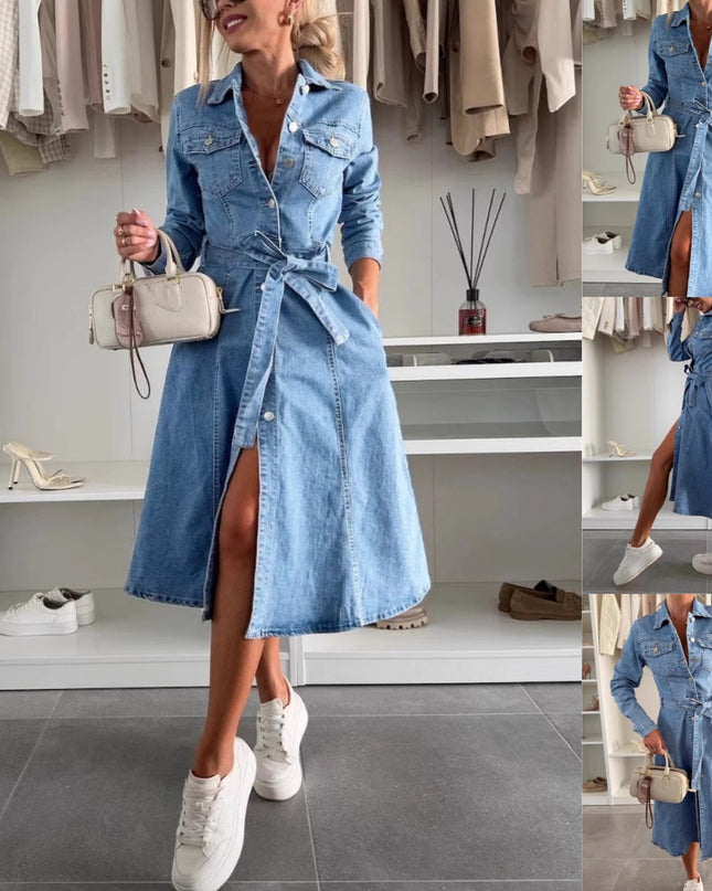 Jely™ – Maxikleid mit Langen Ärmeln