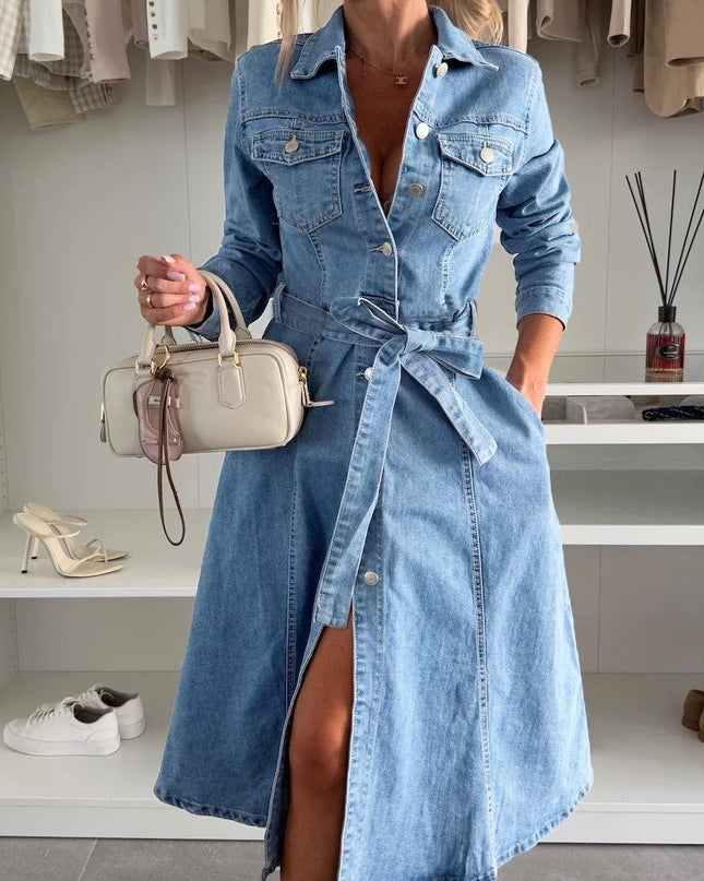 Jely™ – Maxikleid mit Langen Ärmeln