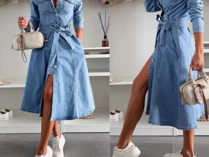 Jely™ – Maxikleid mit Langen Ärmeln