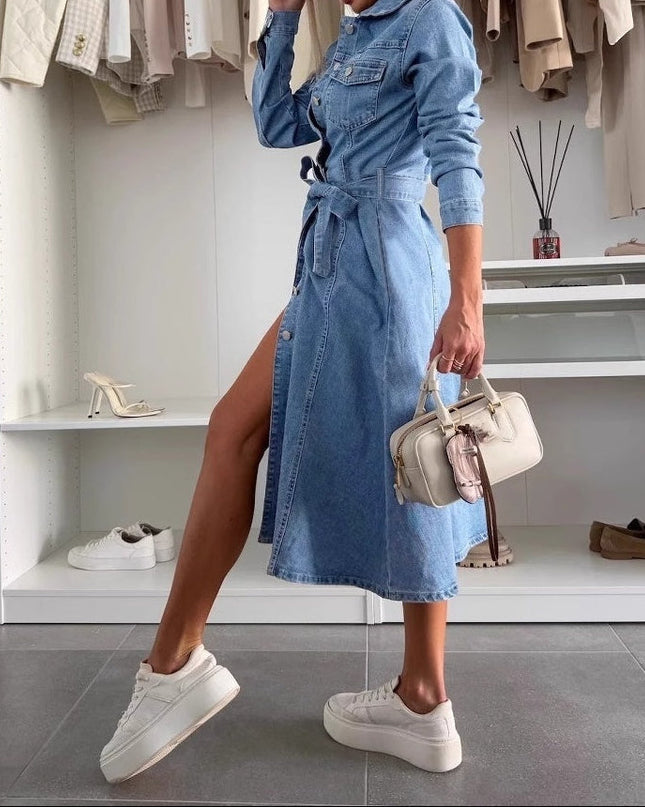 Jely™ – Maxikleid mit Langen Ärmeln