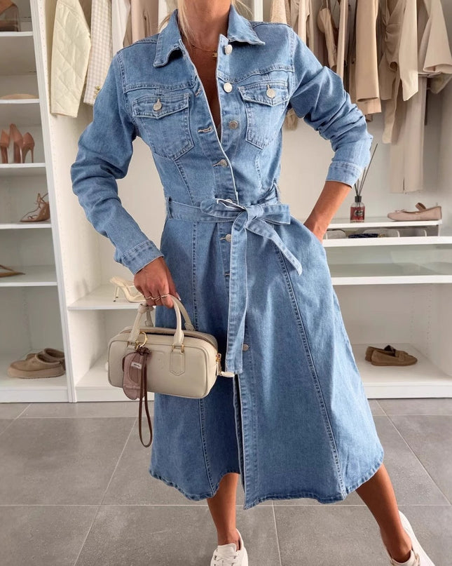 Jely™ – Maxikleid mit Langen Ärmeln