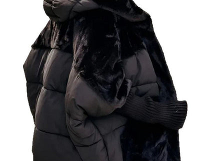 Marlene - Oversize-Daunenjacke im Patchwork-Look