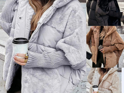 Marlene - Oversize-Daunenjacke im Patchwork-Look