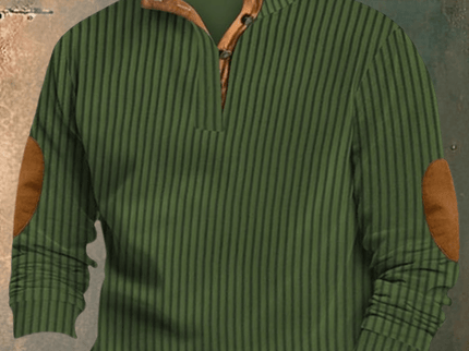 COOPER - RIPPED SWEATER MIT HOHEM KRAGEN