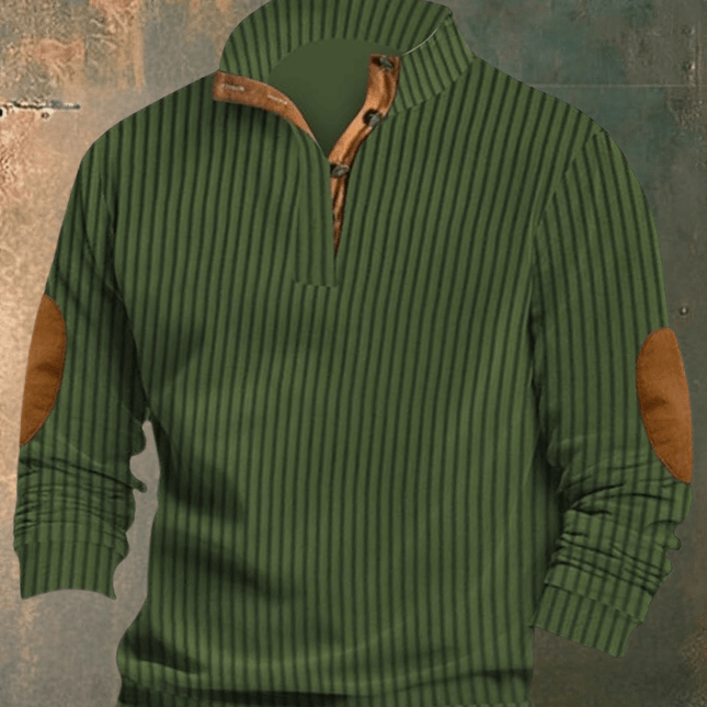 COOPER - RIPPED SWEATER MIT HOHEM KRAGEN