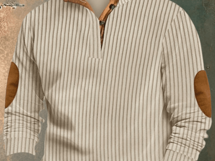 COOPER - RIPPED SWEATER MIT HOHEM KRAGEN