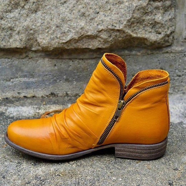 Julie™ - Lederstiefel mit Reißverschluss für Damen