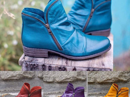 Julie™ - Lederstiefel mit Reißverschluss für Damen