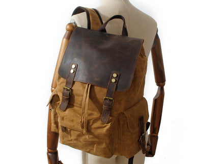 Wachsbeschichteter Canvas-Rucksack | KOPENHAGEN