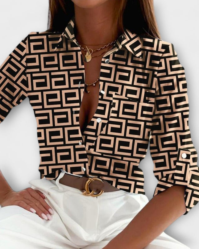 Bluse mit klassischem Kragen
