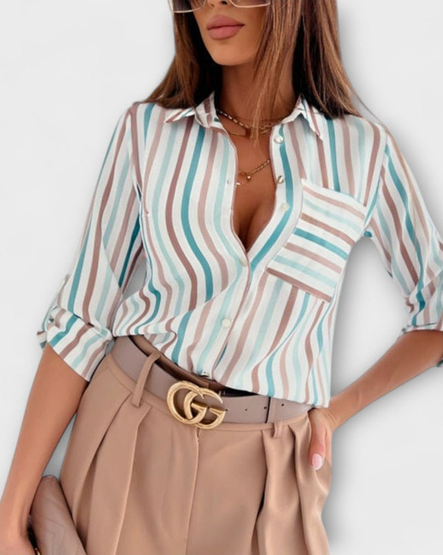 Bluse mit klassischem Kragen
