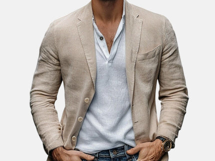 Lorenzio™ | Eleganter Sommerblazer aus leichtem Leinen